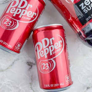 Can of Dr. Pepper soda.